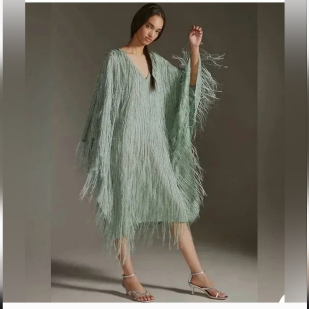 Anthropologie Maeve Fringe Dress